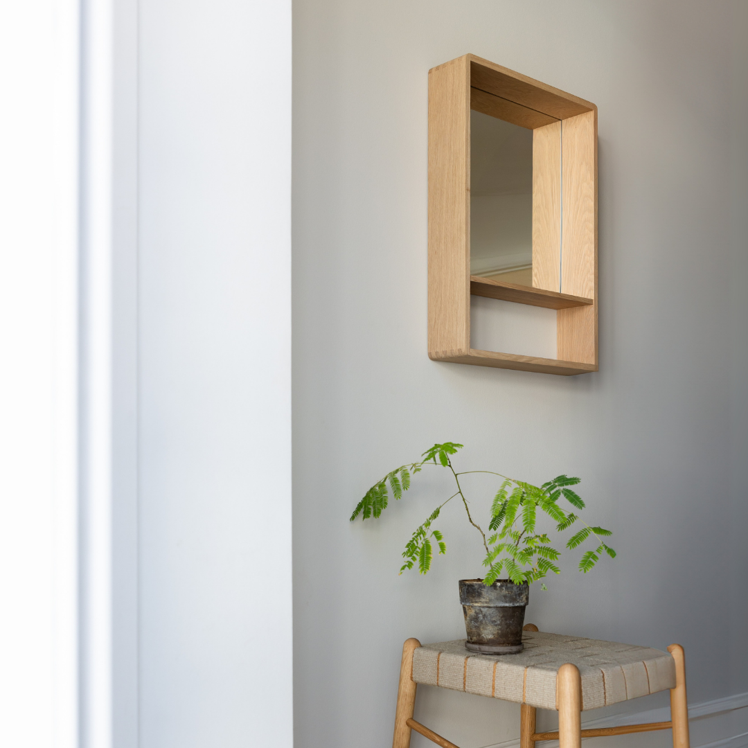 CUPMUG Mirror - Eichenholz-Regalbrett