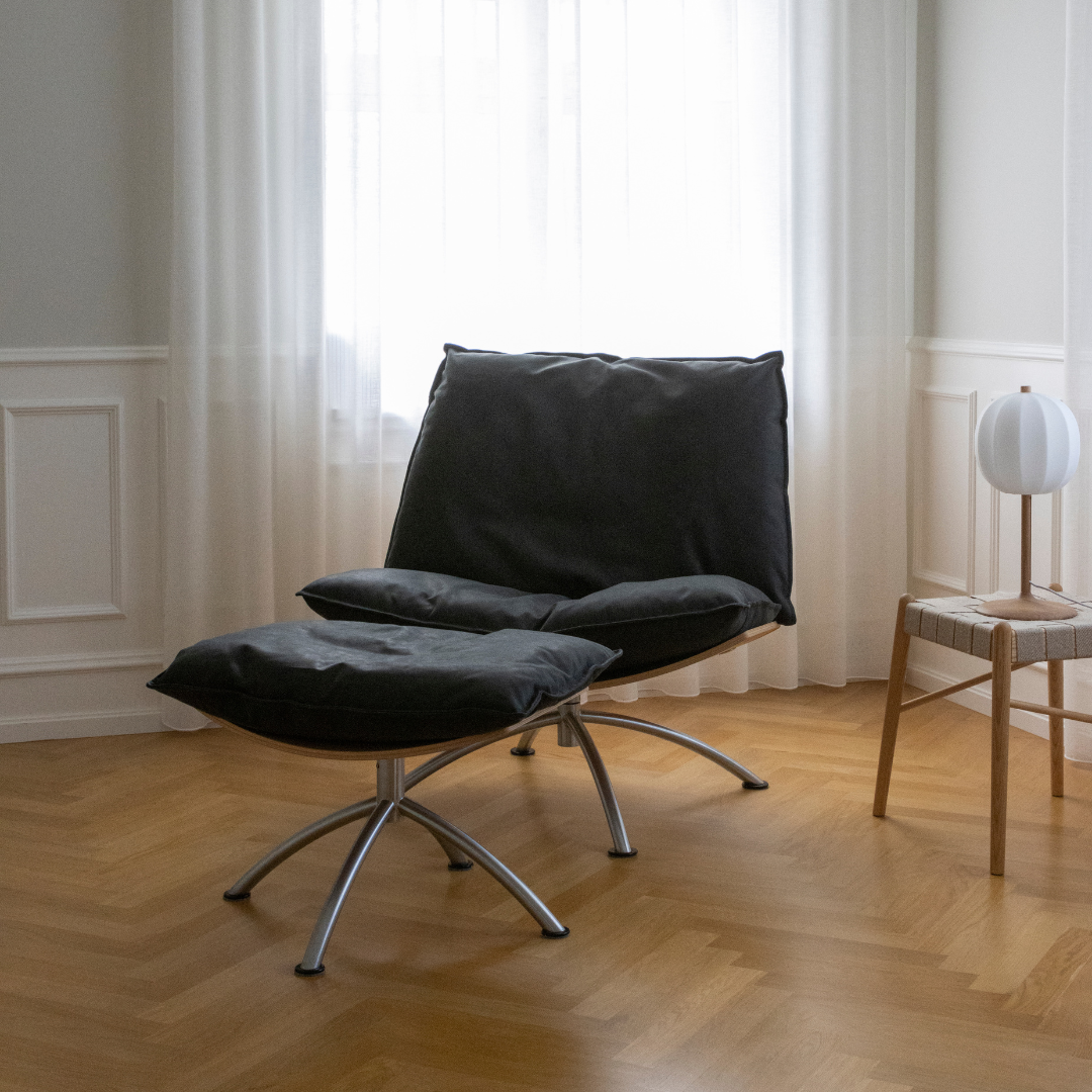 PRIMETIME - Hocker, schwarzer Stahl