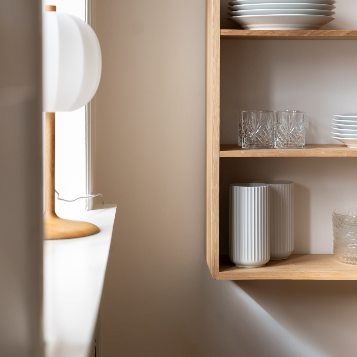 EIK - Eichenregal, klein, 91×30 cm