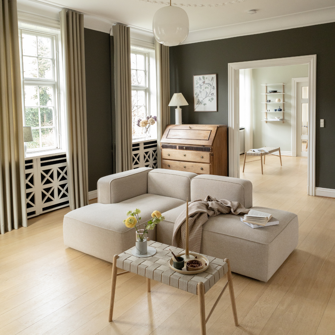 BASECAMP XL Open end - rechtes Chaiselongue, 3 Module, 160x340 cm