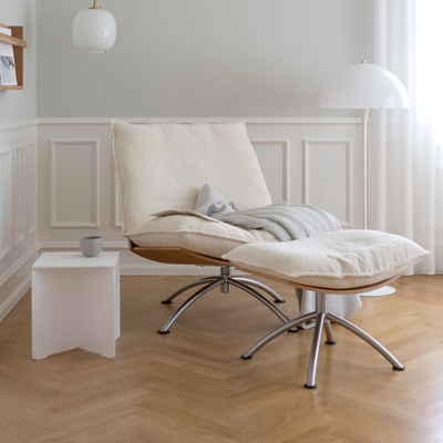 PRIMETIME - Hocker, gebürsteter Stahl