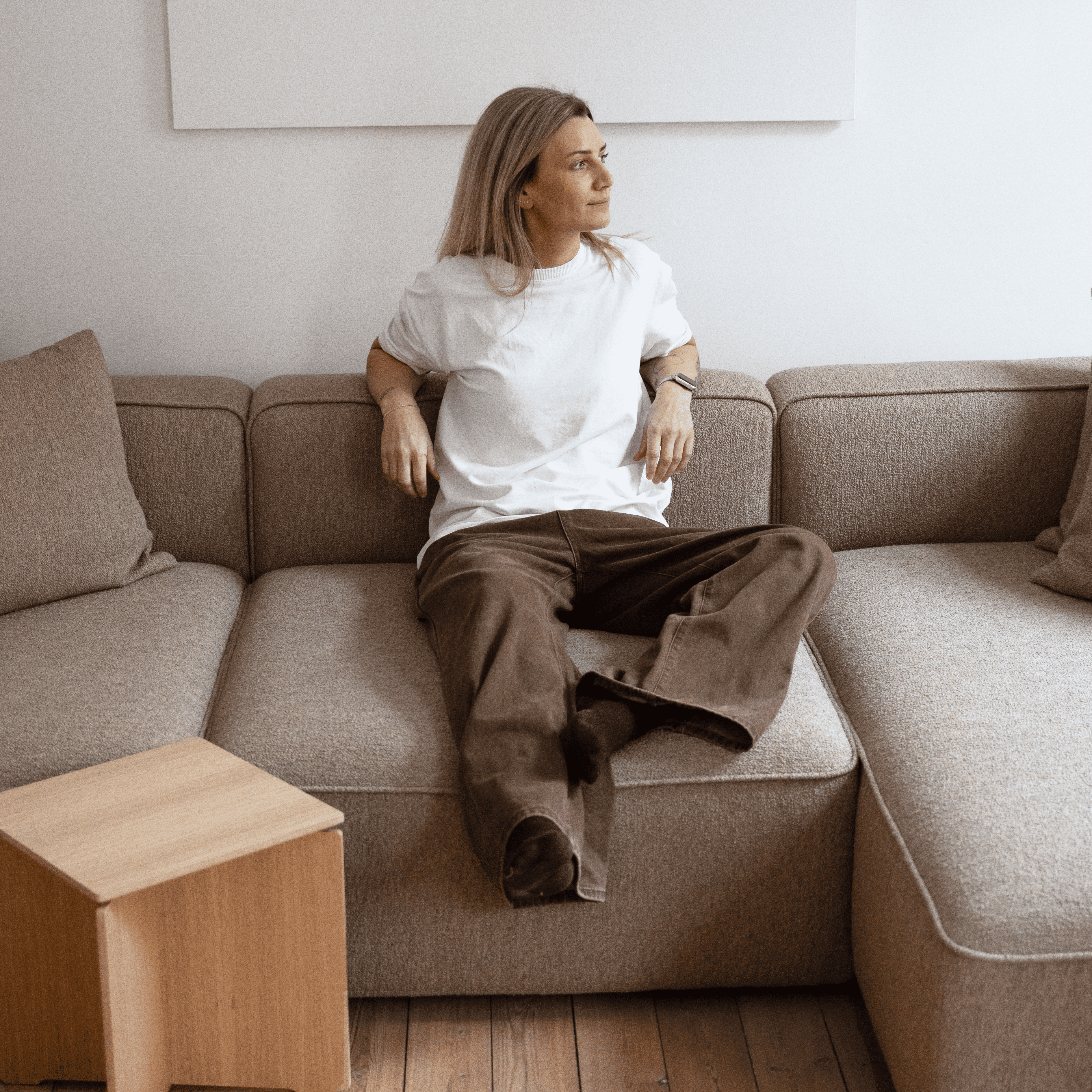 BASECAMP XL Deep Family - Chaiselongue Rechts, 5 Module, 250x400 cm