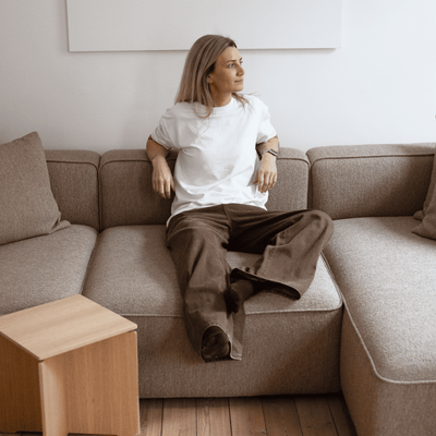 BASECAMP XL Deep Family - Chaiselongue Rechts, 5 Module, 250x400 cm