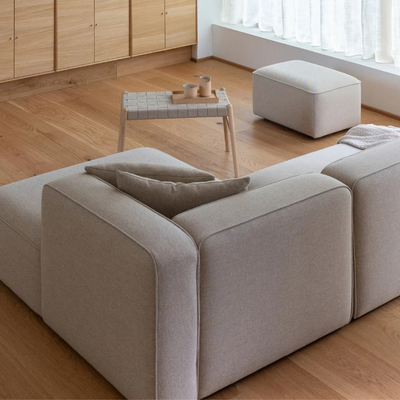 BASECAMP XL Family - Rechts Chaiselongue, 5 Module, 230x400 cm