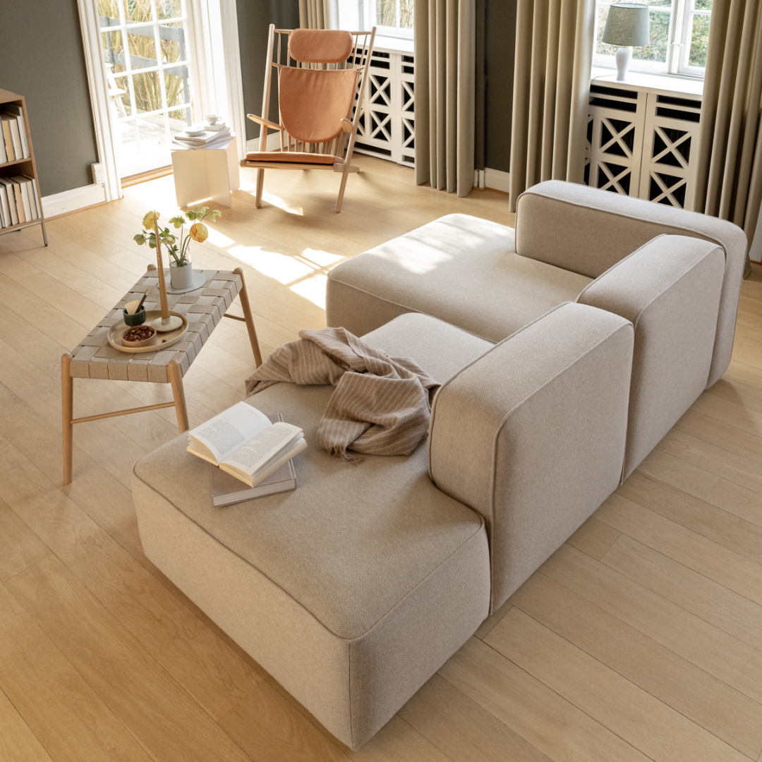 BASECAMP XL Chaiselongue - rechtes Chaiselongue, 3 Module, 160x310 cm