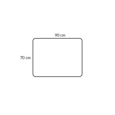 BASECAMP XL Hocker - Modul 2A, 90x70 cm