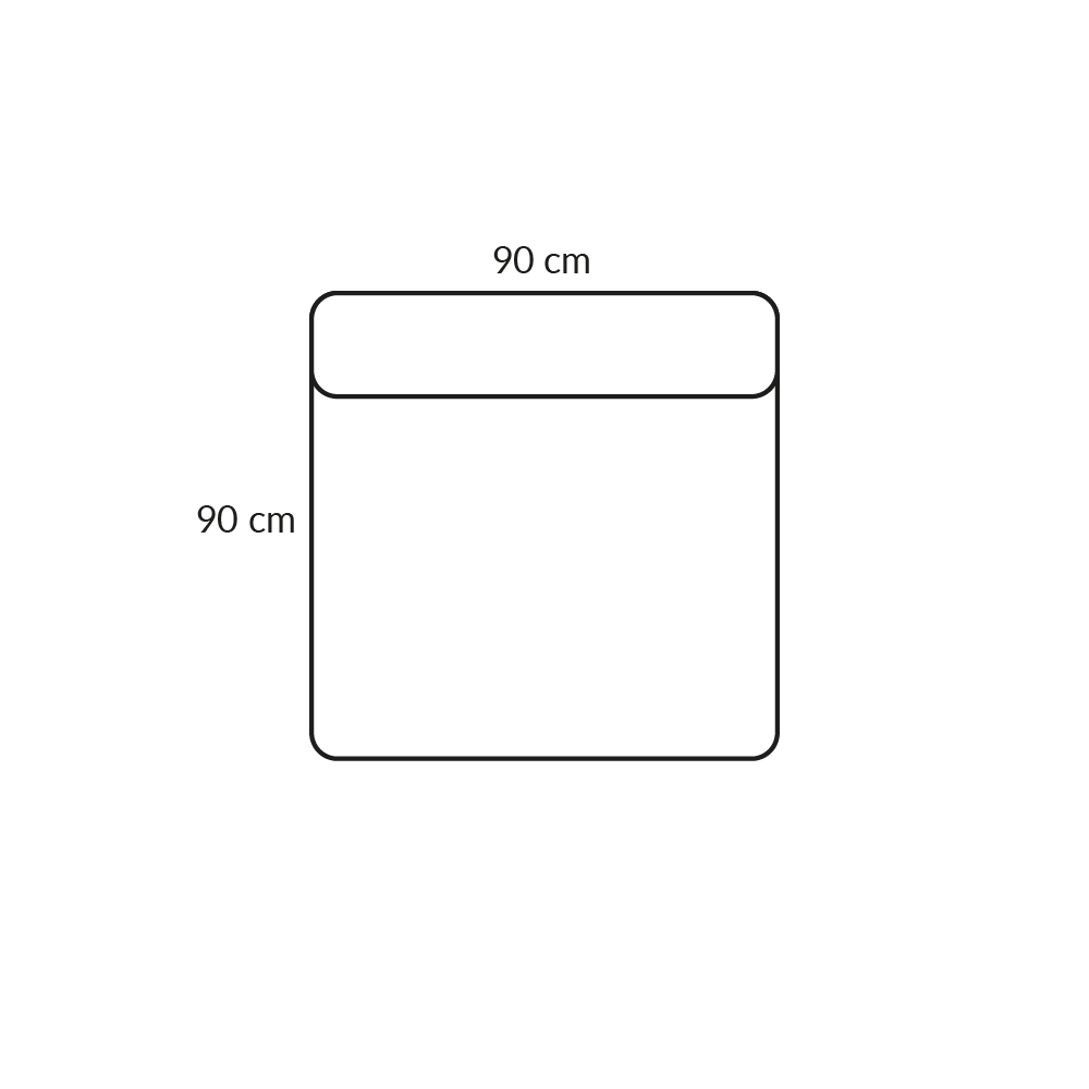 BASECAMP XL Center - Modul 2B, 90x90 cm