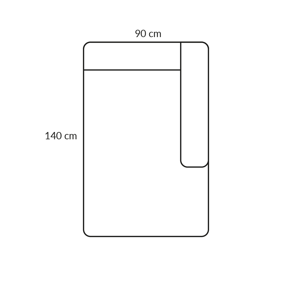 BASECAMP Chaiselongue - rechts, Modul 4D, 90x140 cm