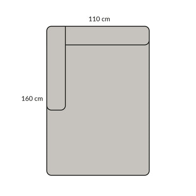 BASECAMP XL Chaiselongue - links, Modul 5E