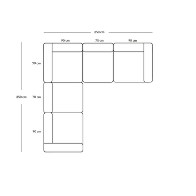 BASECAMP Corner - 5 Module, 250x250cm