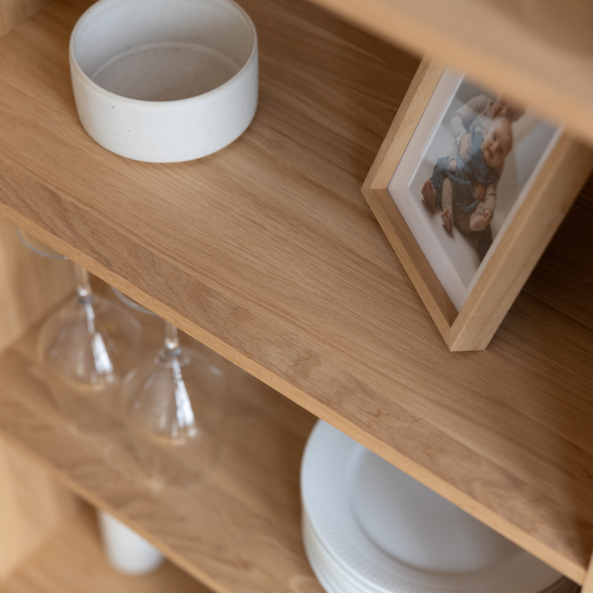 EIK - Eichenregal, mittel, 91×60 cm