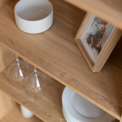 EIK - Eichenregal, mittel, 91×60 cm