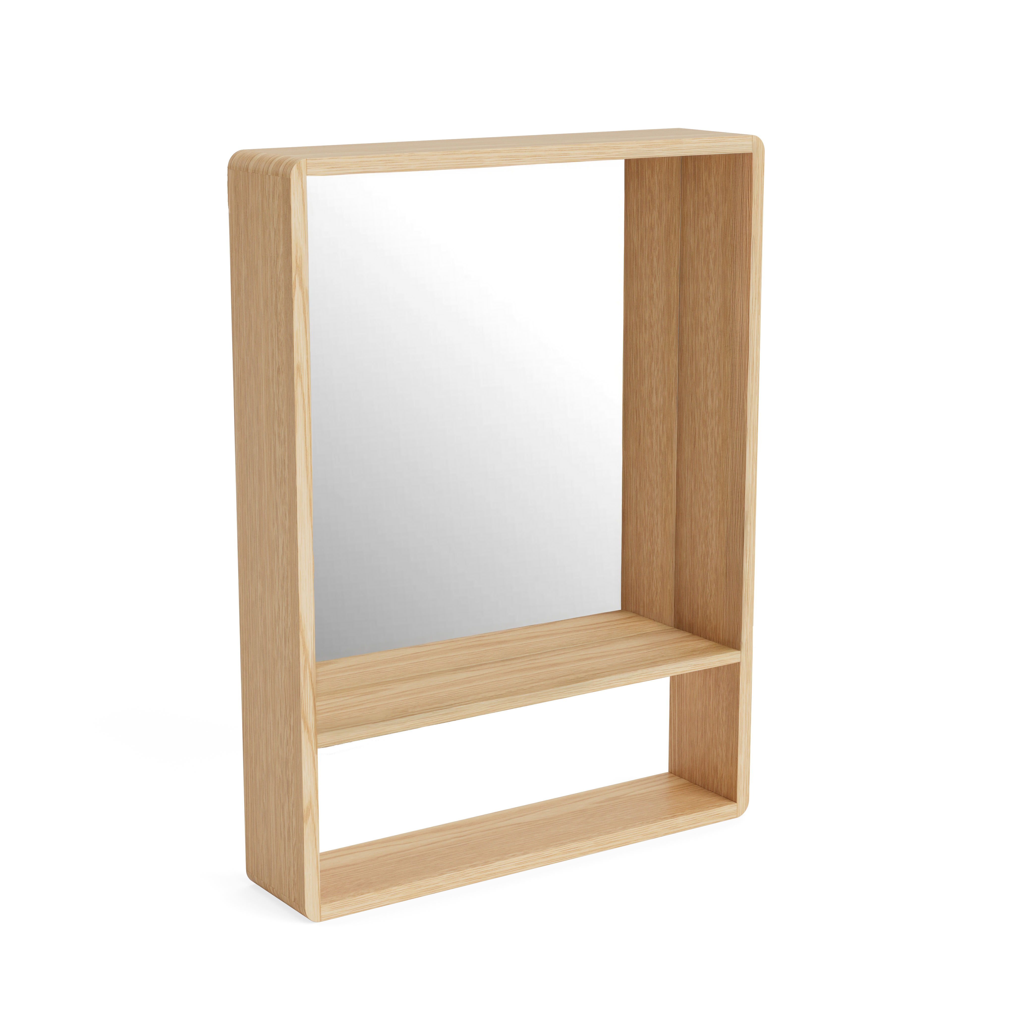 CUPMUG Mirror - Eichenholz-Regalbrett