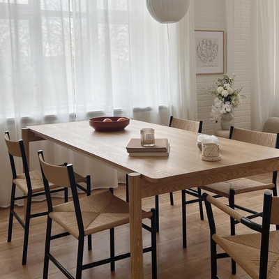 THY - Rechteckiger Esstisch, Stahlgestell